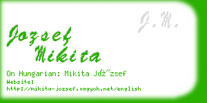 jozsef mikita business card